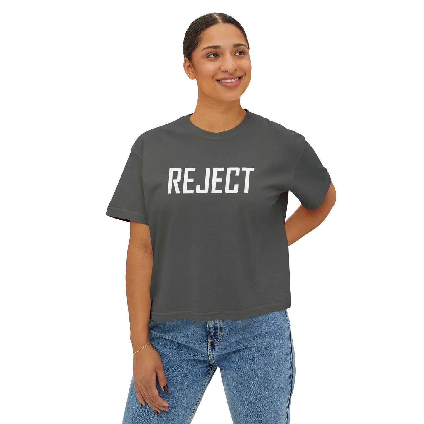 Women's REJECT Boxy Tee by The She-Jects! The most comfy brand COMFORT COLORS