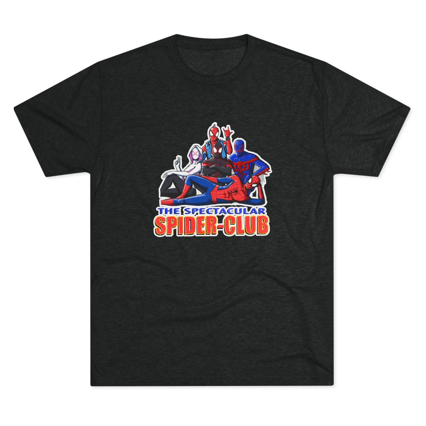 The SPIDER CLUB Unisex Tri-Blend Crew Tee - The Spectacular Spider-Club Graphic Tee