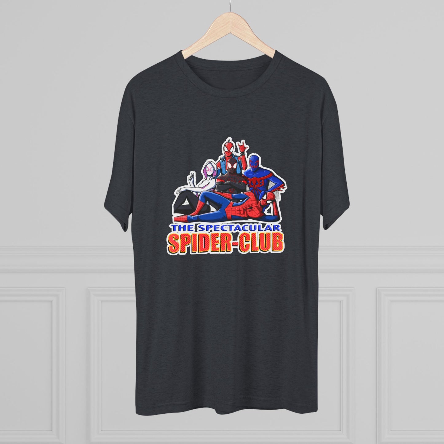 The SPIDER CLUB Unisex Tri-Blend Crew Tee - The Spectacular Spider-Club Graphic Tee