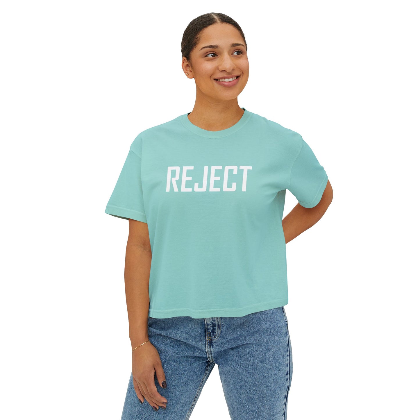 Women's REJECT Boxy Tee by The She-Jects! The most comfy brand COMFORT COLORS