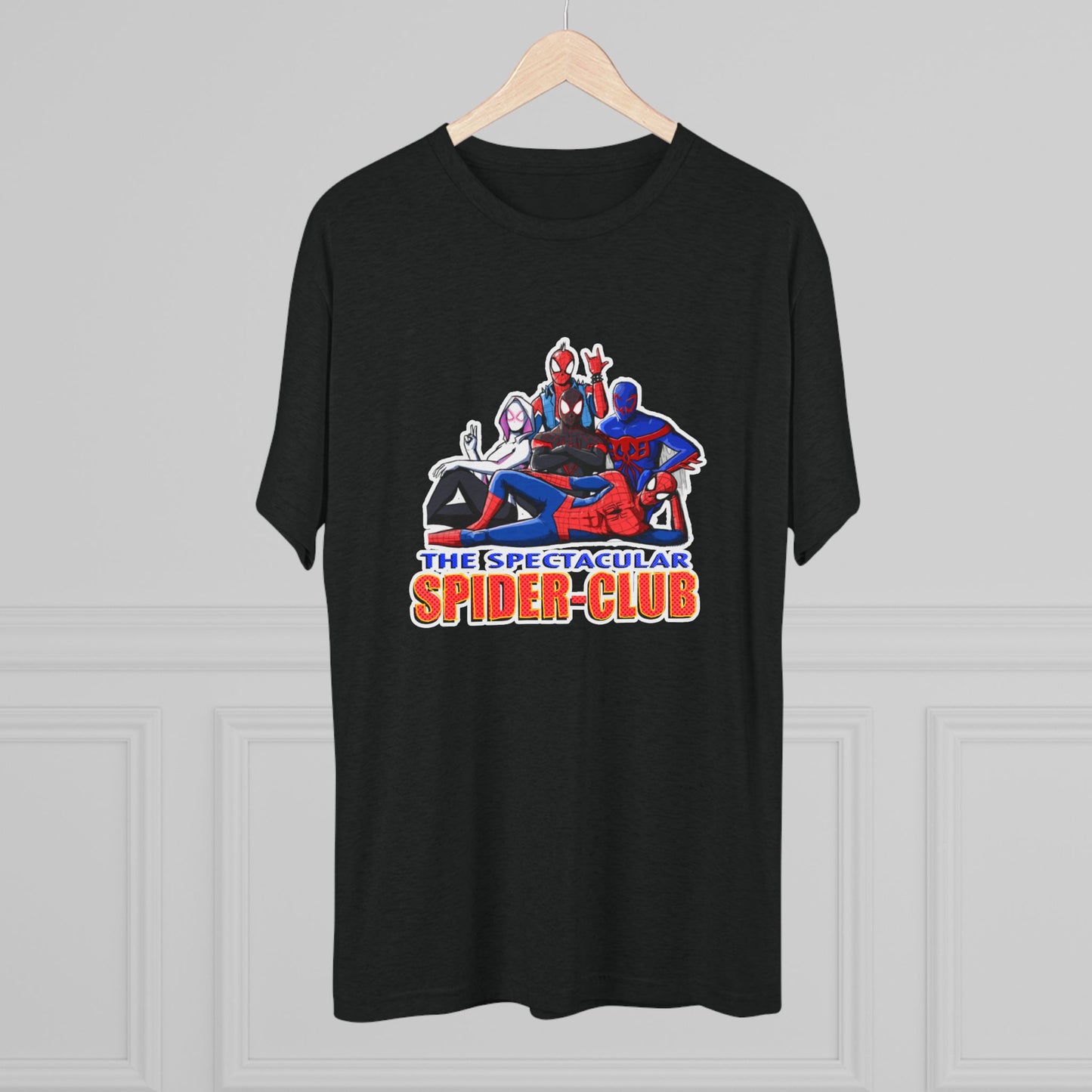 The SPIDER CLUB Unisex Tri-Blend Crew Tee - The Spectacular Spider-Club Graphic Tee