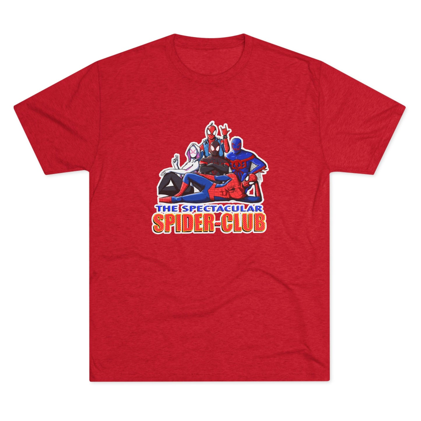 The SPIDER CLUB Unisex Tri-Blend Crew Tee - The Spectacular Spider-Club Graphic Tee
