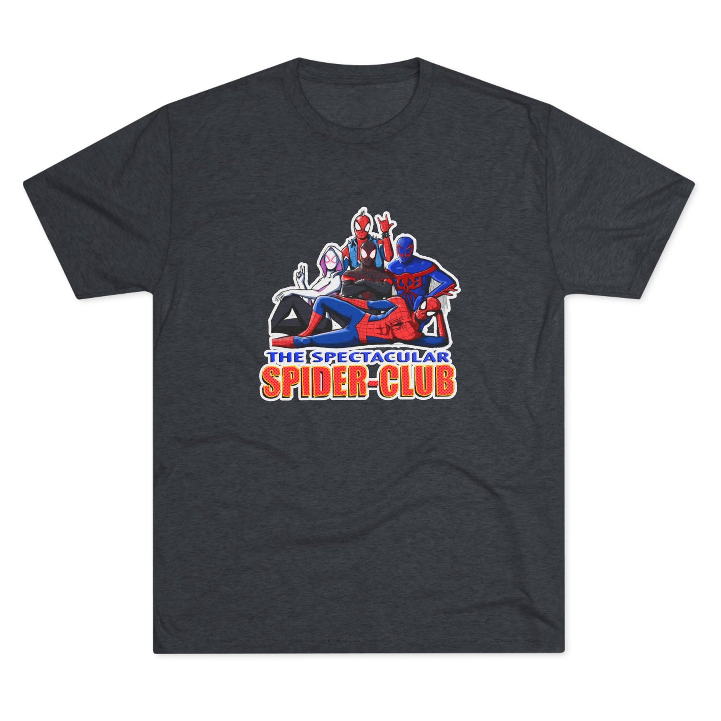 The SPIDER CLUB Unisex Tri-Blend Crew Tee - The Spectacular Spider-Club Graphic Tee