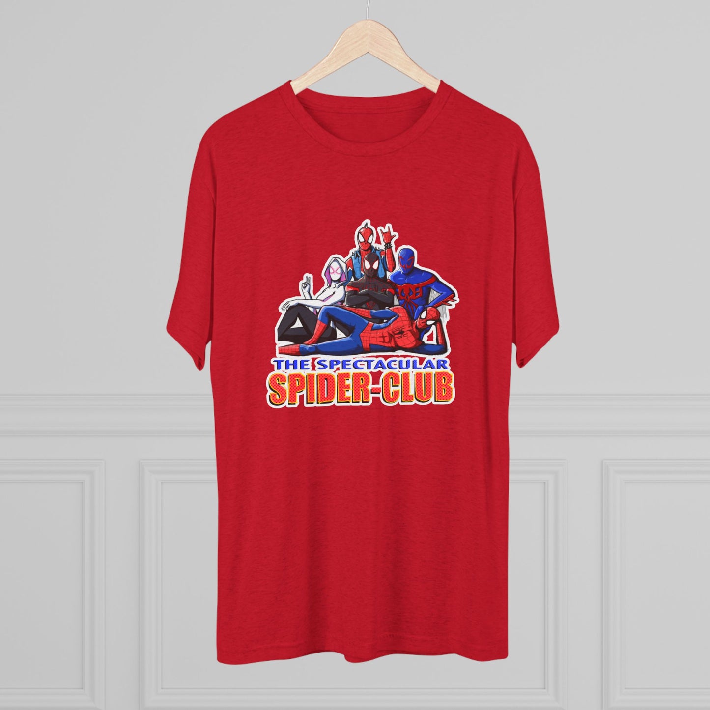 The SPIDER CLUB Unisex Tri-Blend Crew Tee - The Spectacular Spider-Club Graphic Tee