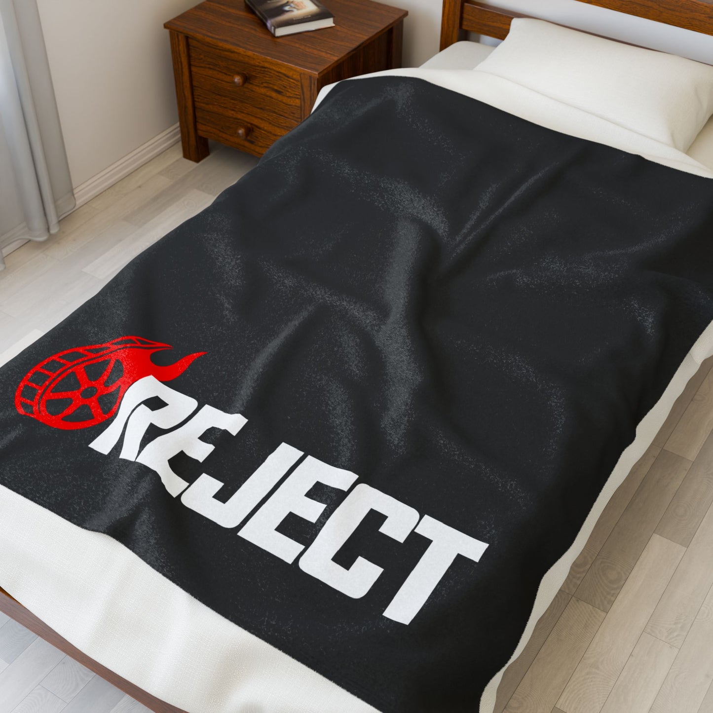 Velveteen Plush Blanket — Original Reel Rejects Logo Plush Throw