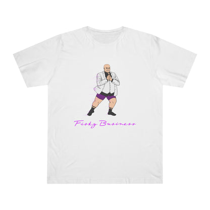 Funny Business T-Shirt — Humorous Bald Boss Illustration with “Fizzy Business” Text