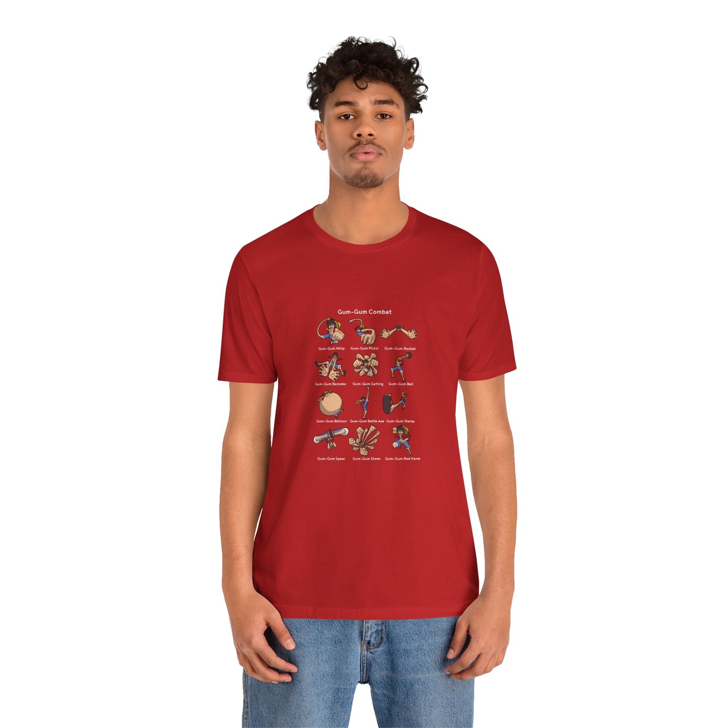 Gum-Gum Combat Moves - One Piece-T-Shirt