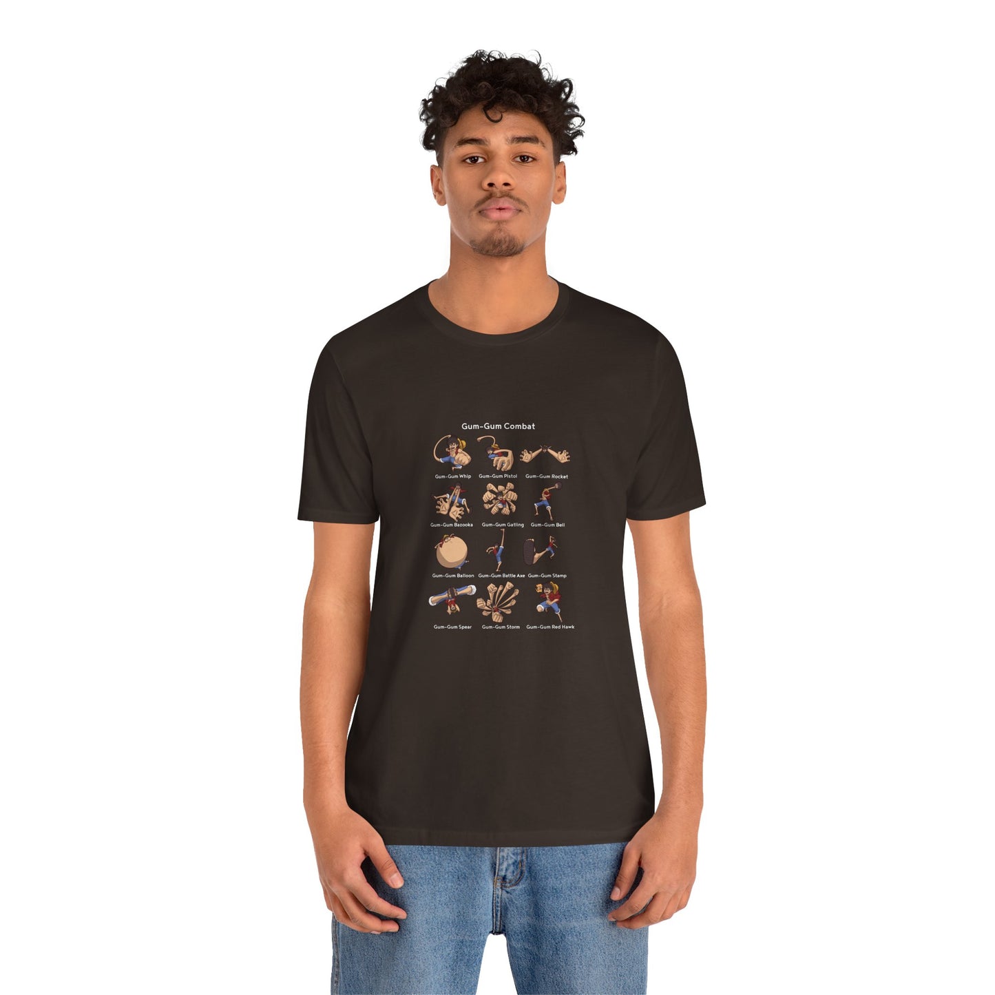 Gum-Gum Combat Moves - One Piece-T-Shirt