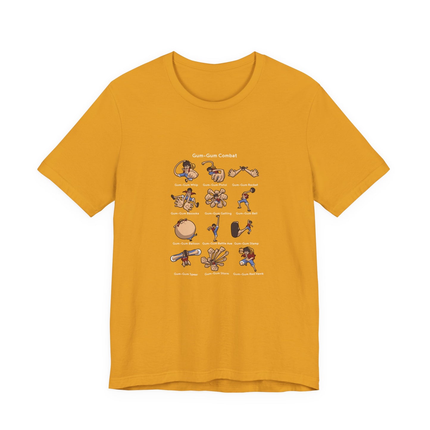 Gum-Gum Combat Moves - One Piece-T-Shirt