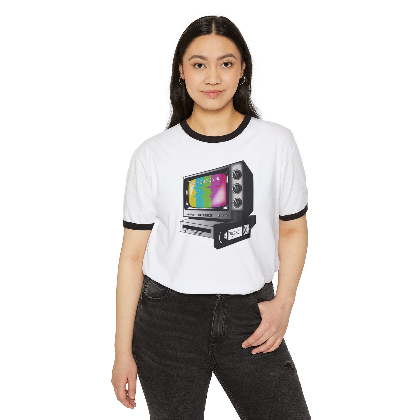 📼 “SH-EJECT” Retro VHS Tee – Designed by The She-Jects