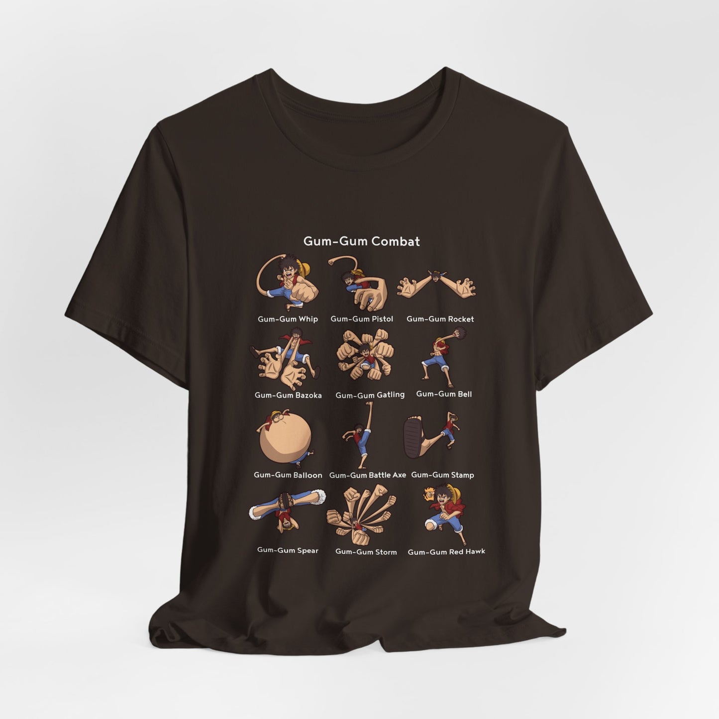 Gum-Gum Combat Moves - One Piece-T-Shirt
