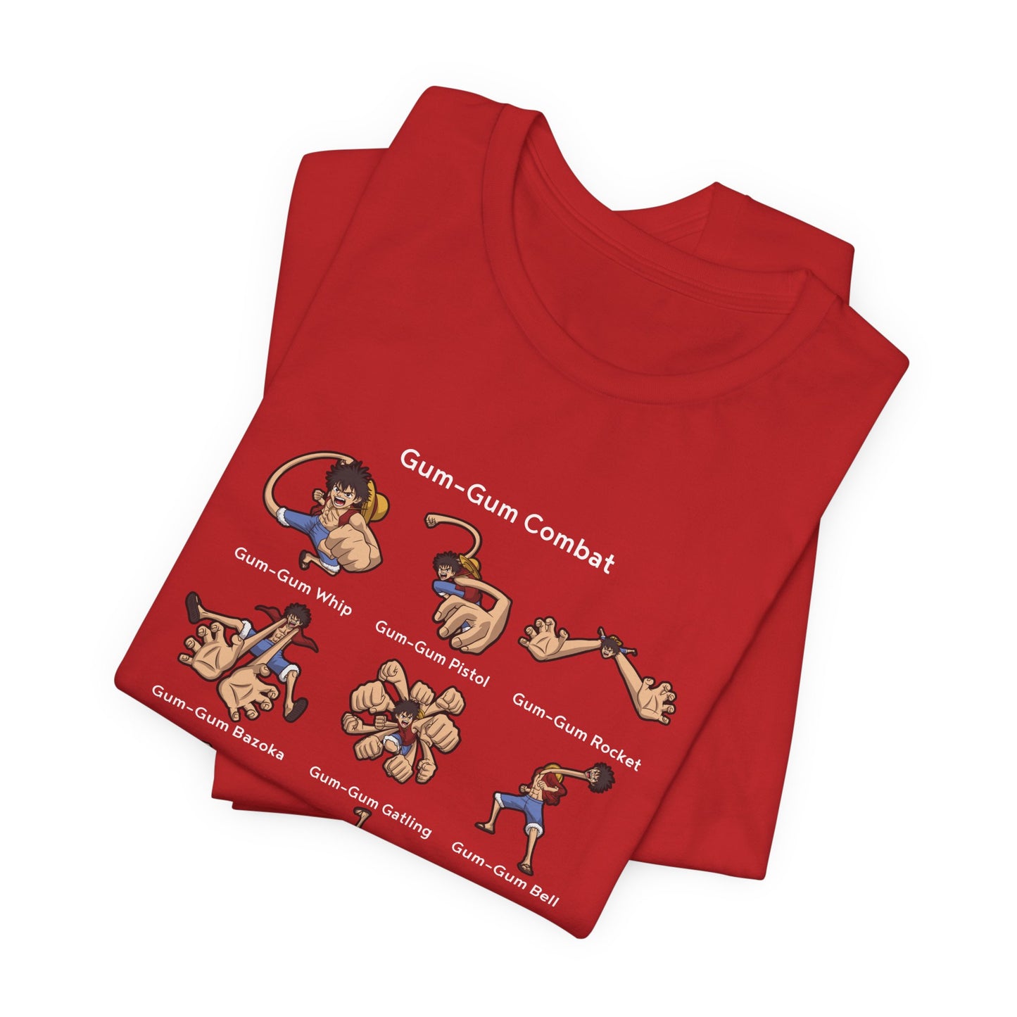 Gum-Gum Combat Moves - One Piece-T-Shirt