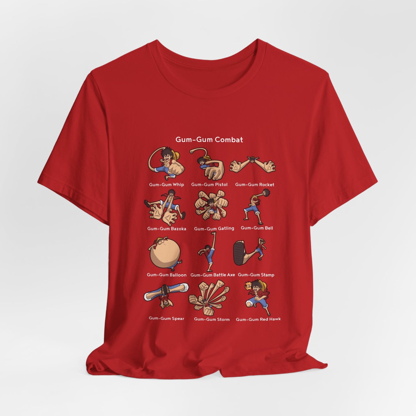 Gum-Gum Combat Moves - One Piece-T-Shirt