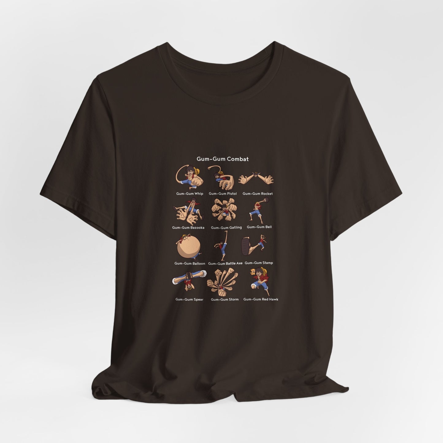 Gum-Gum Combat Moves - One Piece-T-Shirt