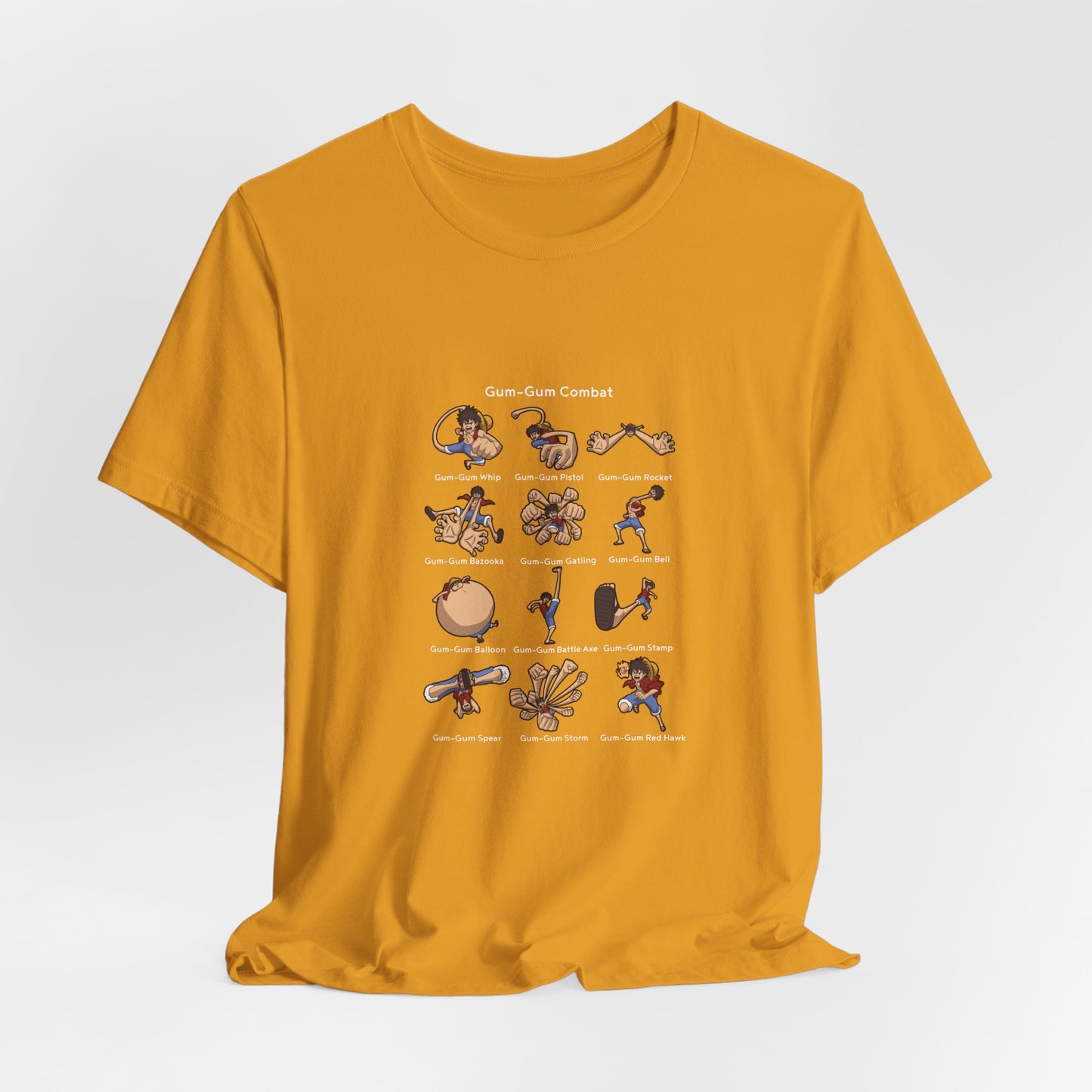 Gum-Gum Combat Moves - One Piece-T-Shirt