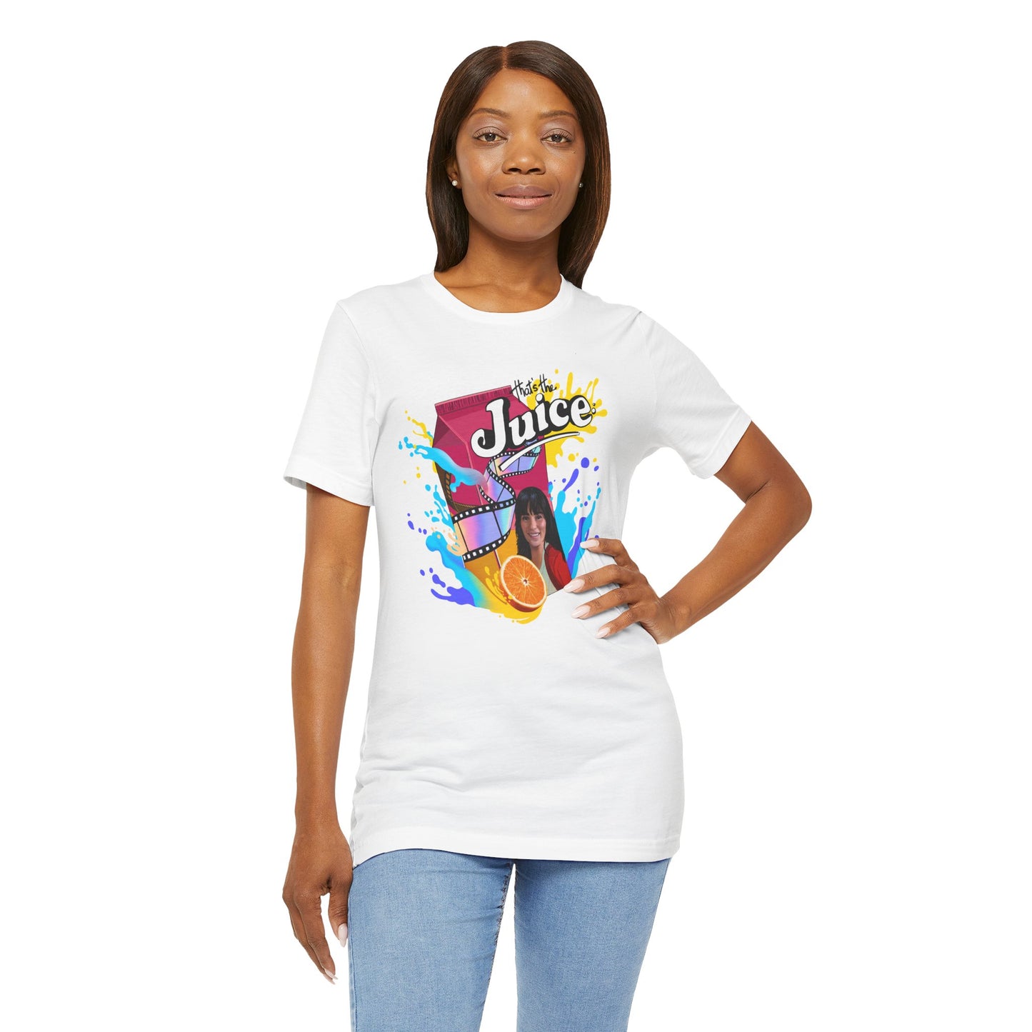 That's the Juice- Reel Rejects Shirt in White (Featuring Tara Erickson)