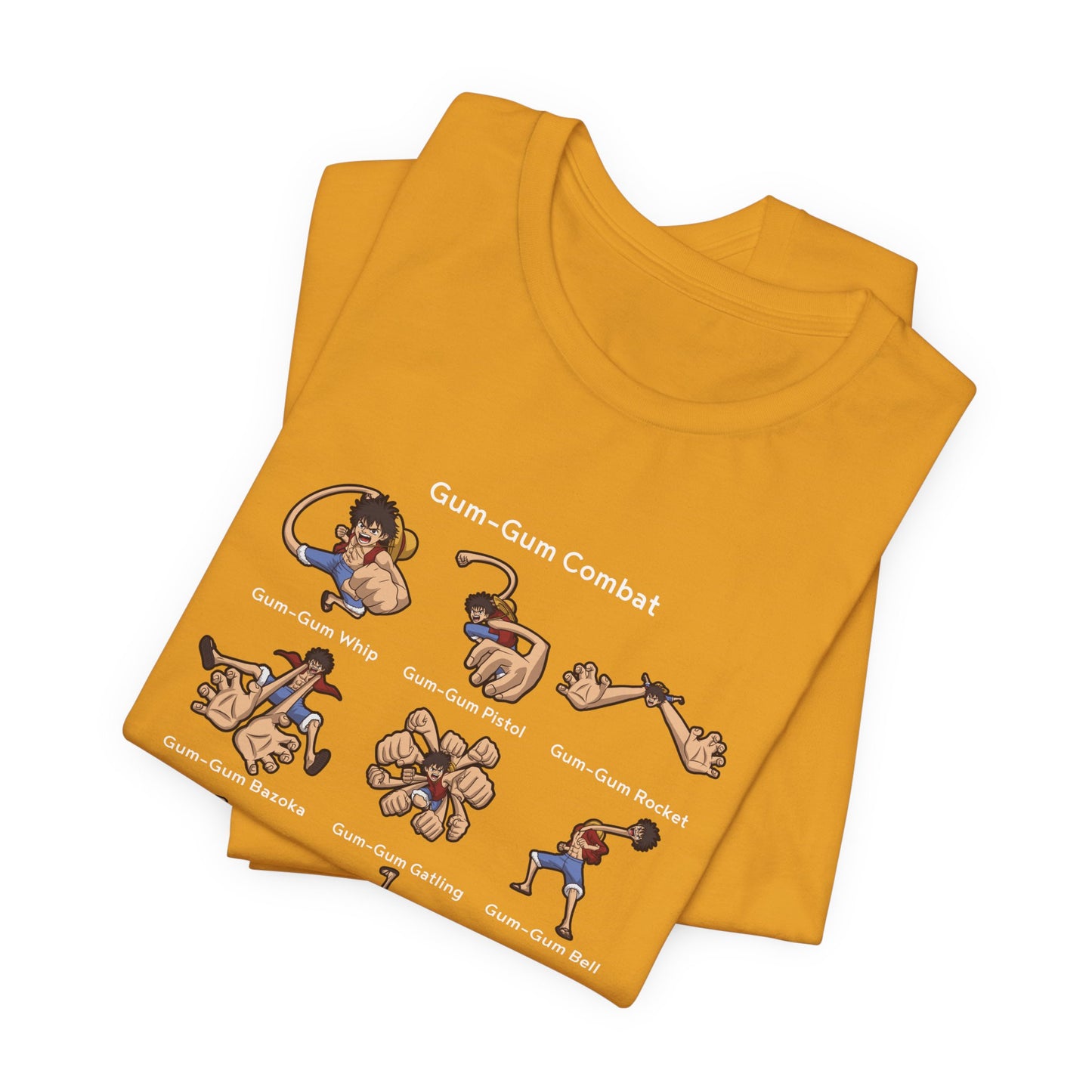 Gum-Gum Combat Moves - One Piece-T-Shirt