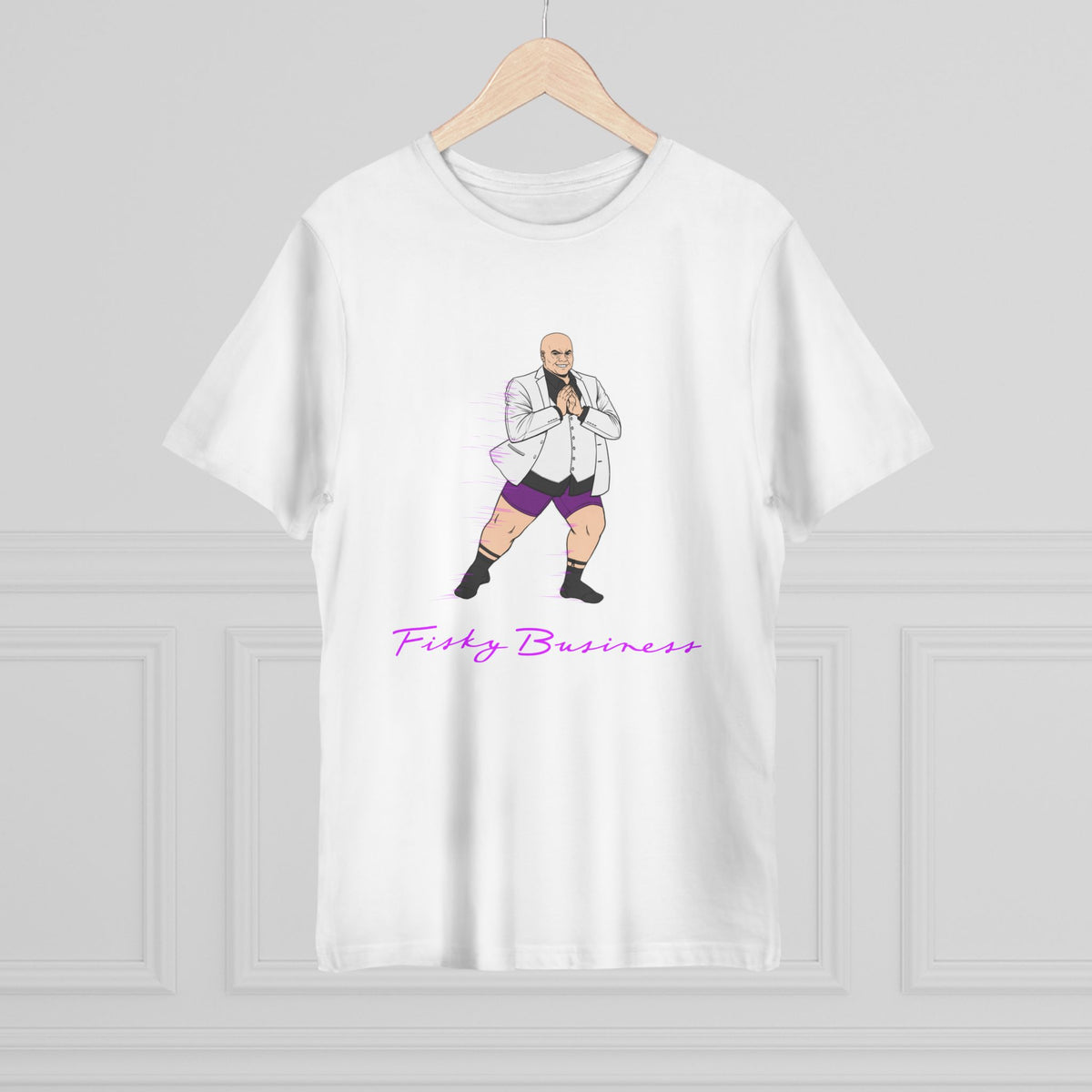 Funny Business T-Shirt — Humorous Bald Boss Illustration with “Fizzy Business” Text