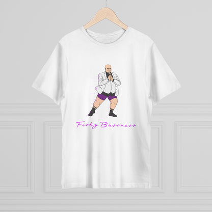 Funny Business T-Shirt — Humorous Bald Boss Illustration with “Fizzy Business” Text