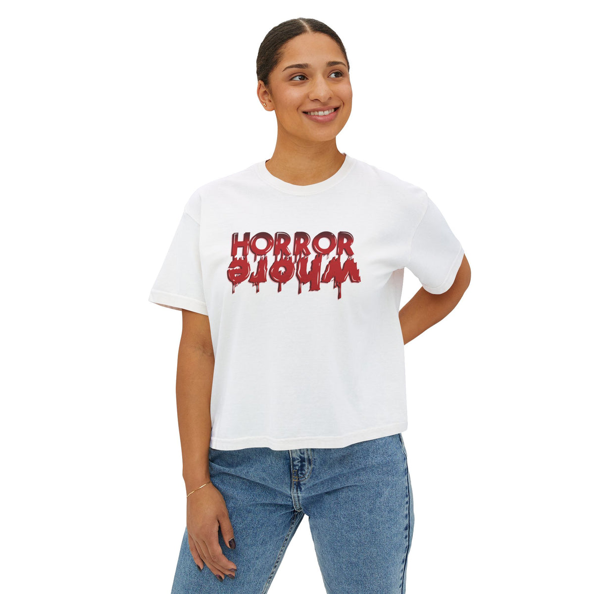 Sheject Horror Wh*re Crop Top