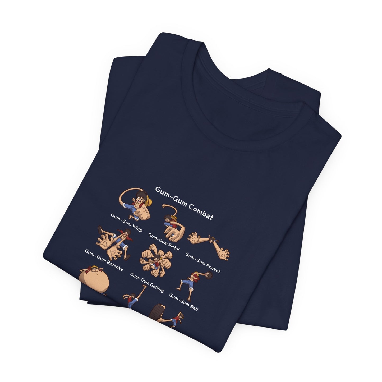 Gum-Gum Combat Moves - One Piece-T-Shirt