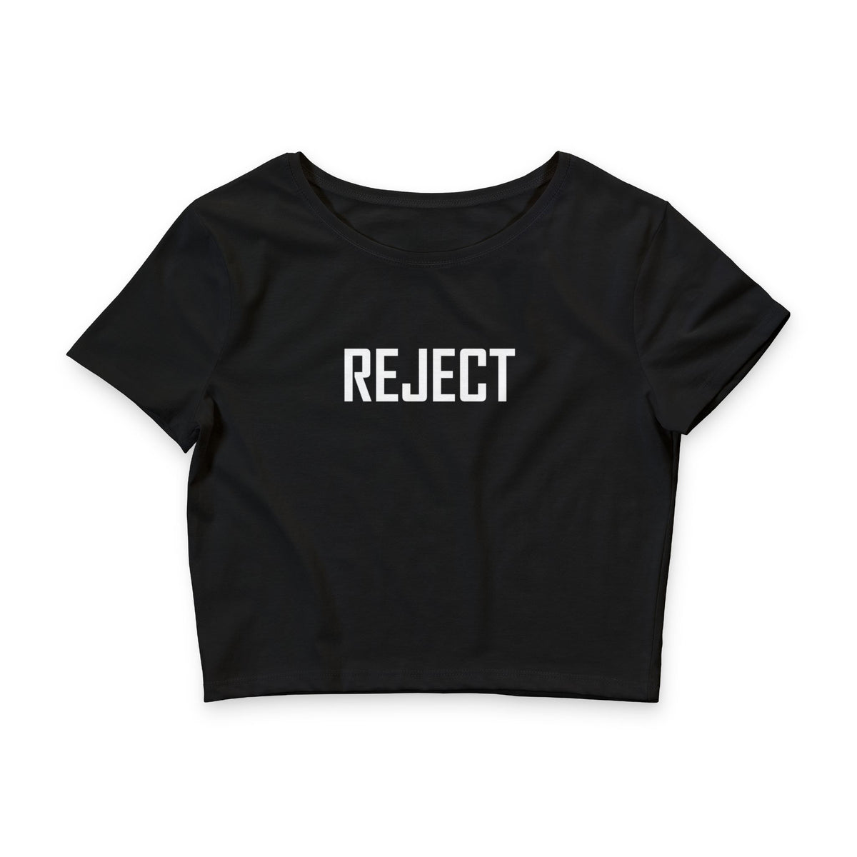REJECT Crop Tee — by the She-Jects (Limited Black for the Spooky season)