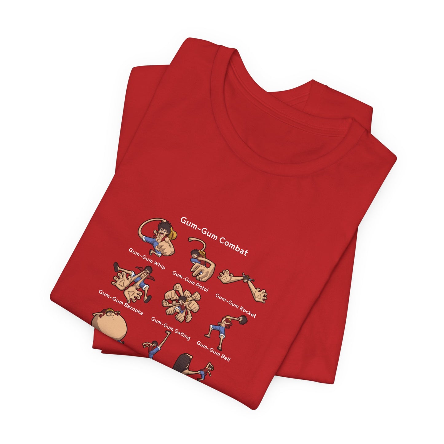 Gum-Gum Combat Moves - One Piece-T-Shirt