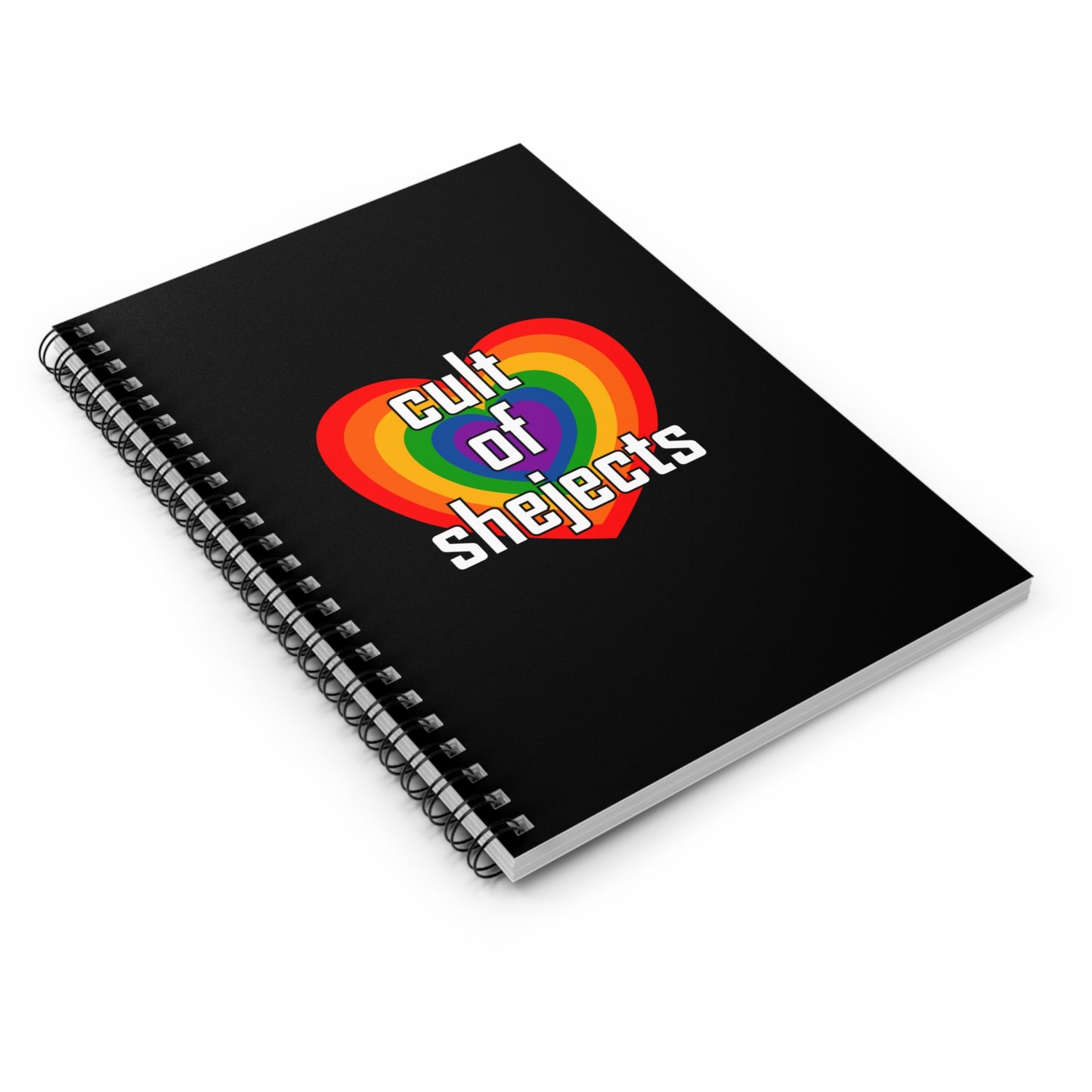 Cult of Shejects Notebook — Ruled Spiral Journal (Black)