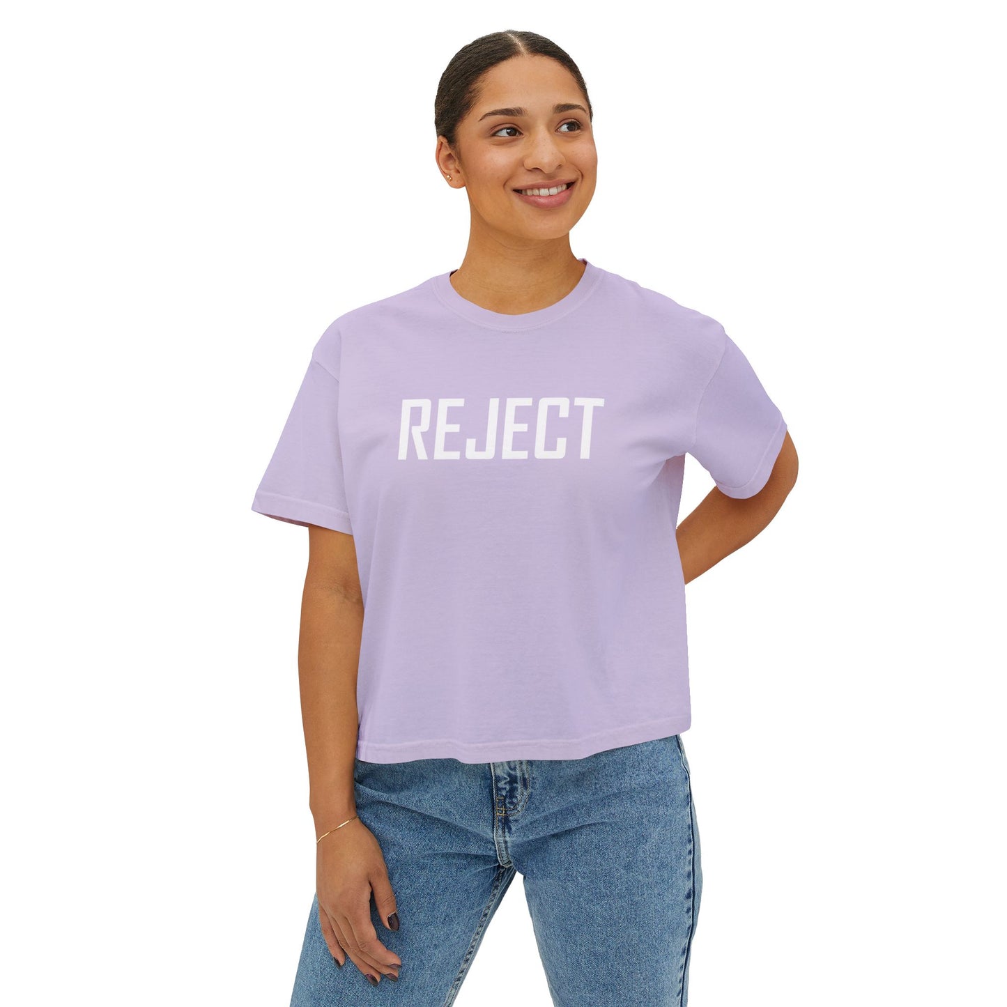 Women's REJECT Boxy Tee by The She-Jects! The most comfy brand COMFORT COLORS
