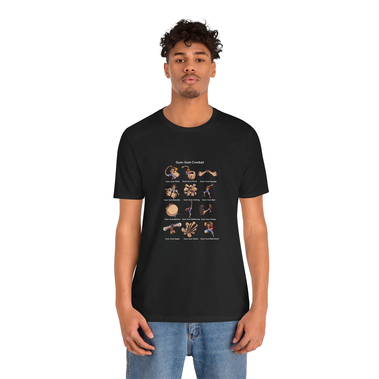 Gum-Gum Combat Moves - One Piece-T-Shirt