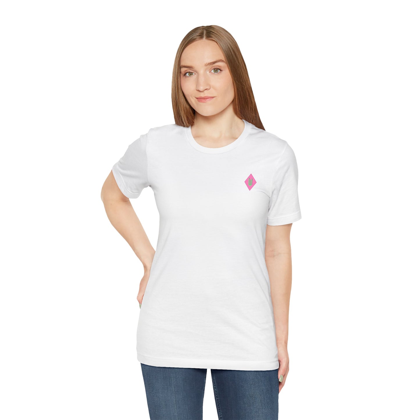 Wicked Playing Card Tee — Glinda & Elphaba — Team Pink