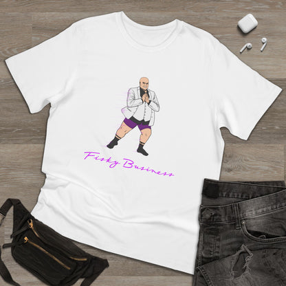 Funny Business T-Shirt — Humorous Bald Boss Illustration with “Fizzy Business” Text
