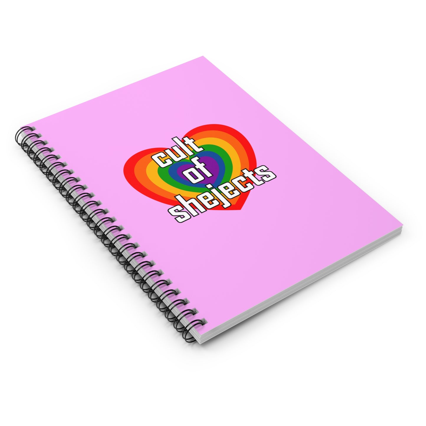 Cult of Shejects Notebook — Ruled Spiral Journal (Pink)