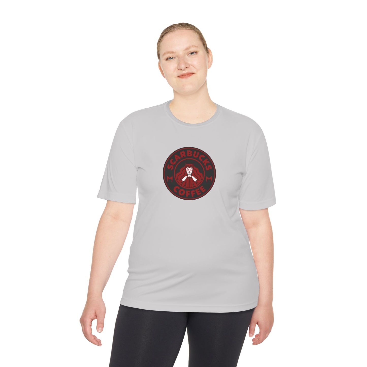 Scarbucks Coffee Tee — Vintage Red Coffee Logo Moisture-Wicking Shirt
