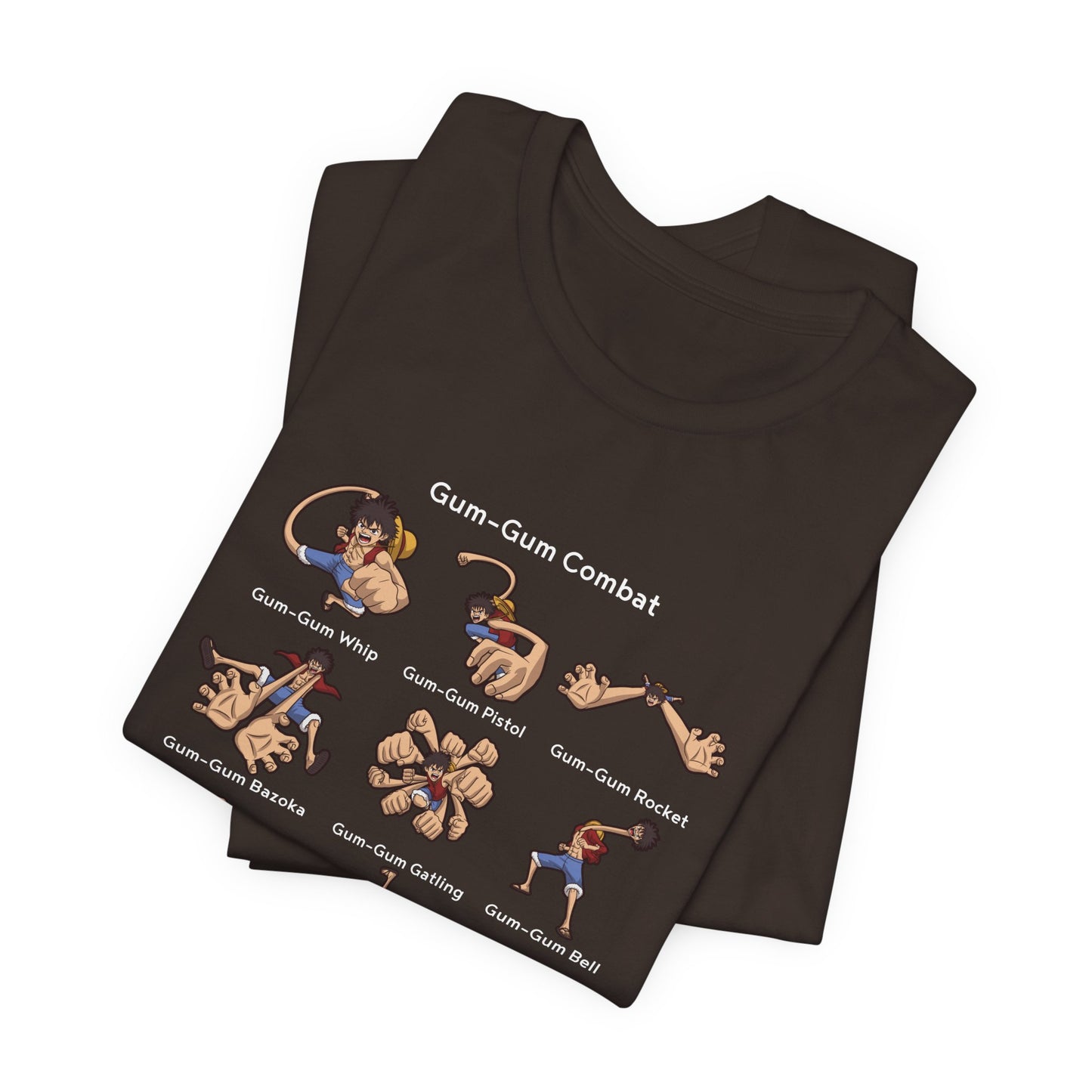 Gum-Gum Combat Moves - One Piece-T-Shirt