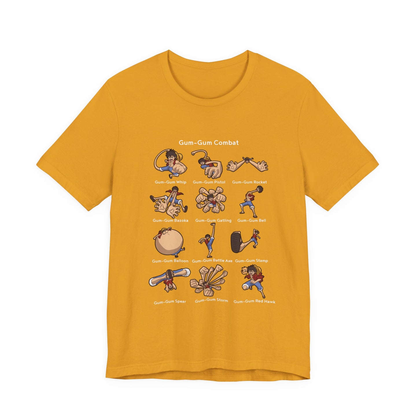 Gum-Gum Combat Moves - One Piece-T-Shirt