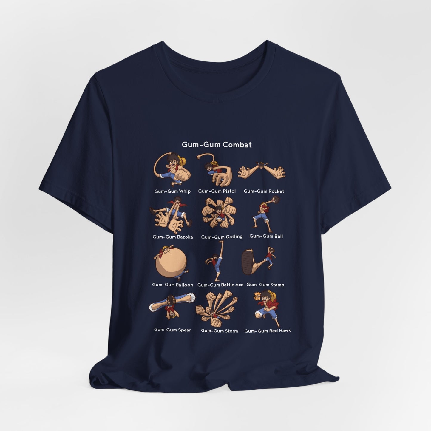 Gum-Gum Combat Moves - One Piece-T-Shirt
