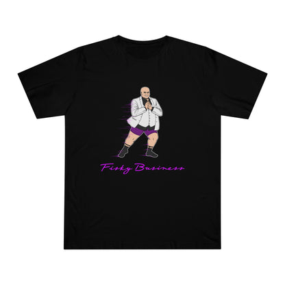 Funny Business T-Shirt — Humorous Bald Boss Illustration with “Fizzy Business” Text