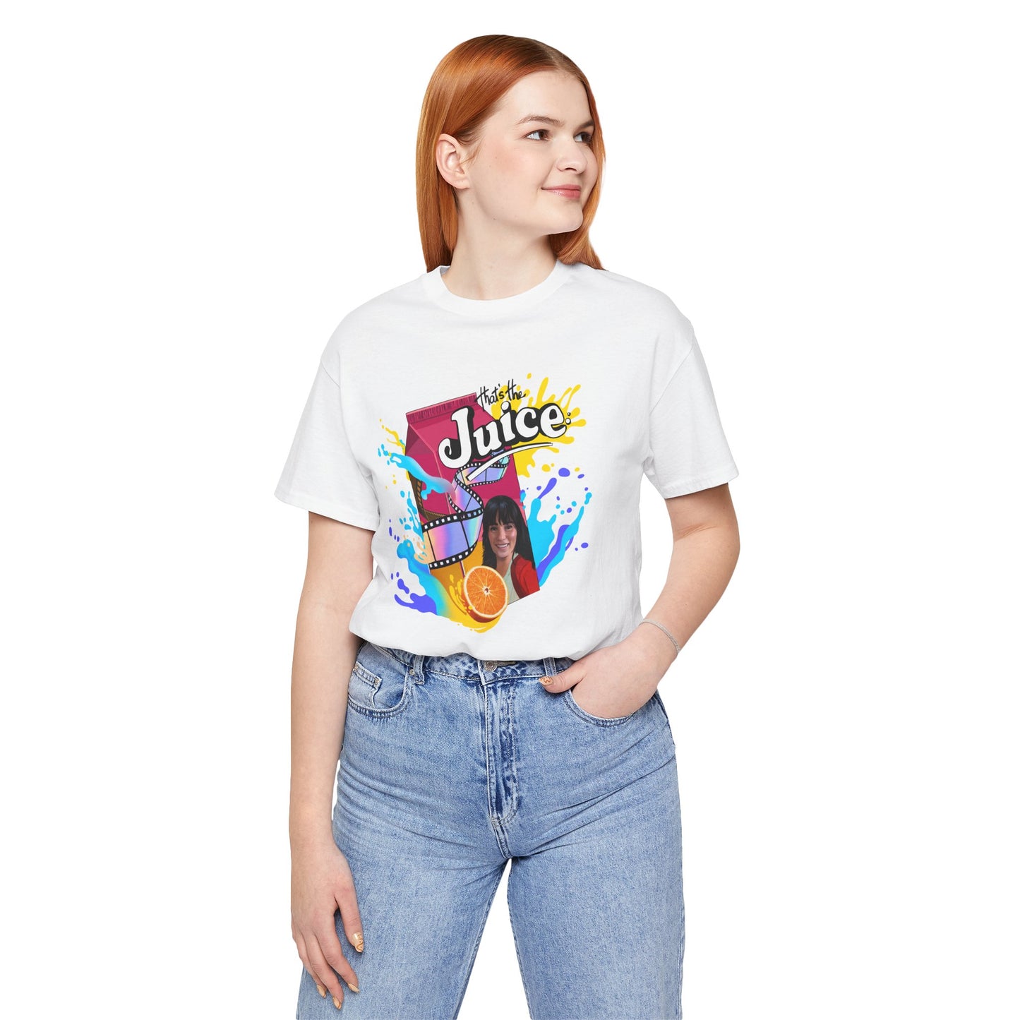 That's the Juice- Reel Rejects Shirt in White (Featuring Tara Erickson)