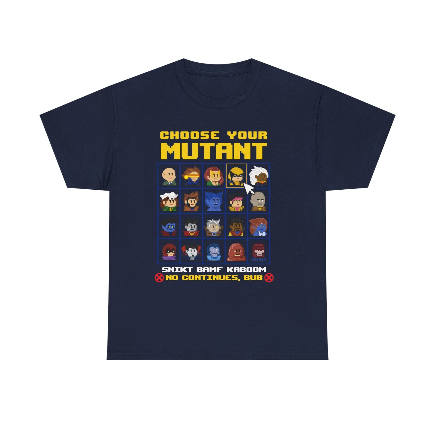 Mutant Character Selection Tee — "Choose Your Mutant" Gamer Graphic Shirt