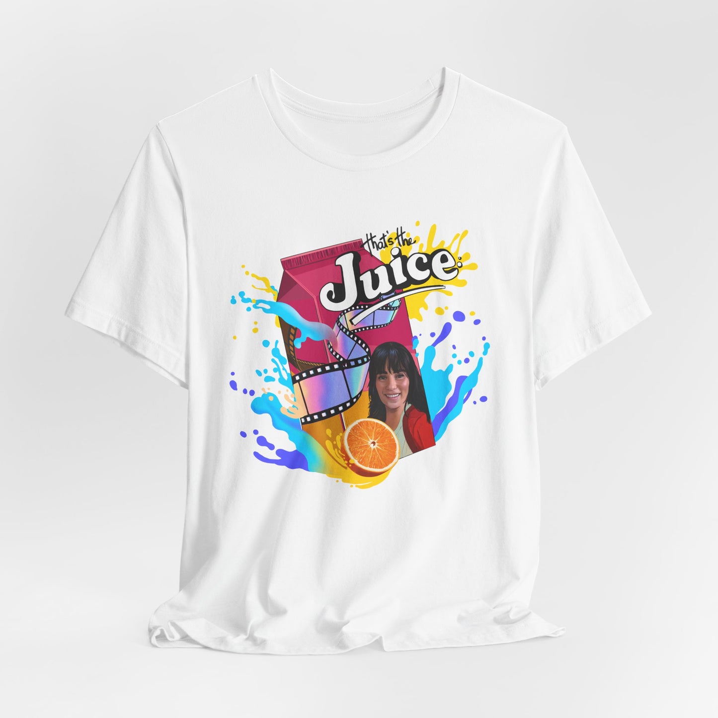 That's the Juice- Reel Rejects Shirt in White (Featuring Tara Erickson)