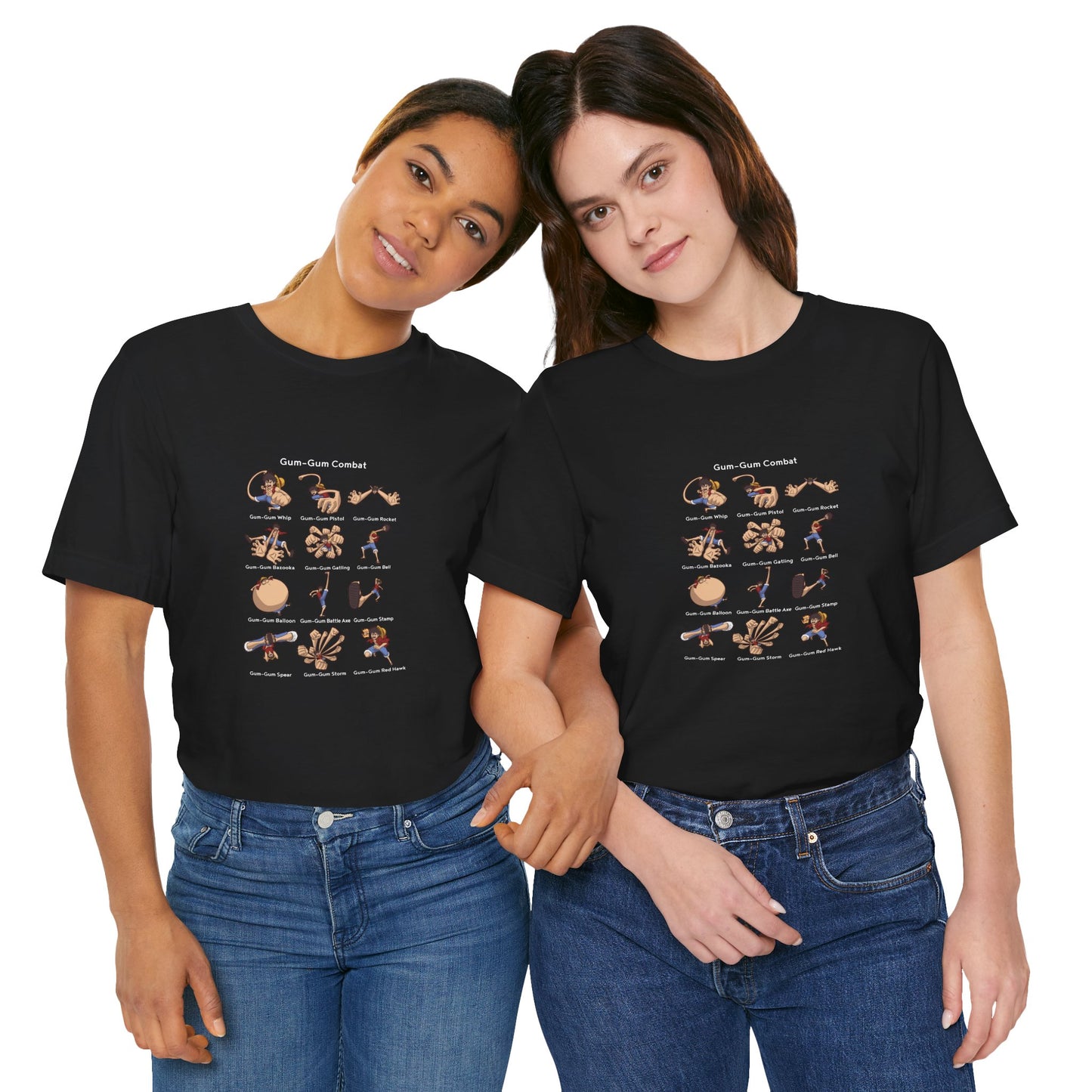 Gum-Gum Combat Moves - One Piece-T-Shirt