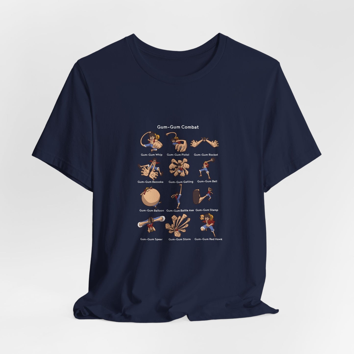 Gum-Gum Combat Moves - One Piece-T-Shirt