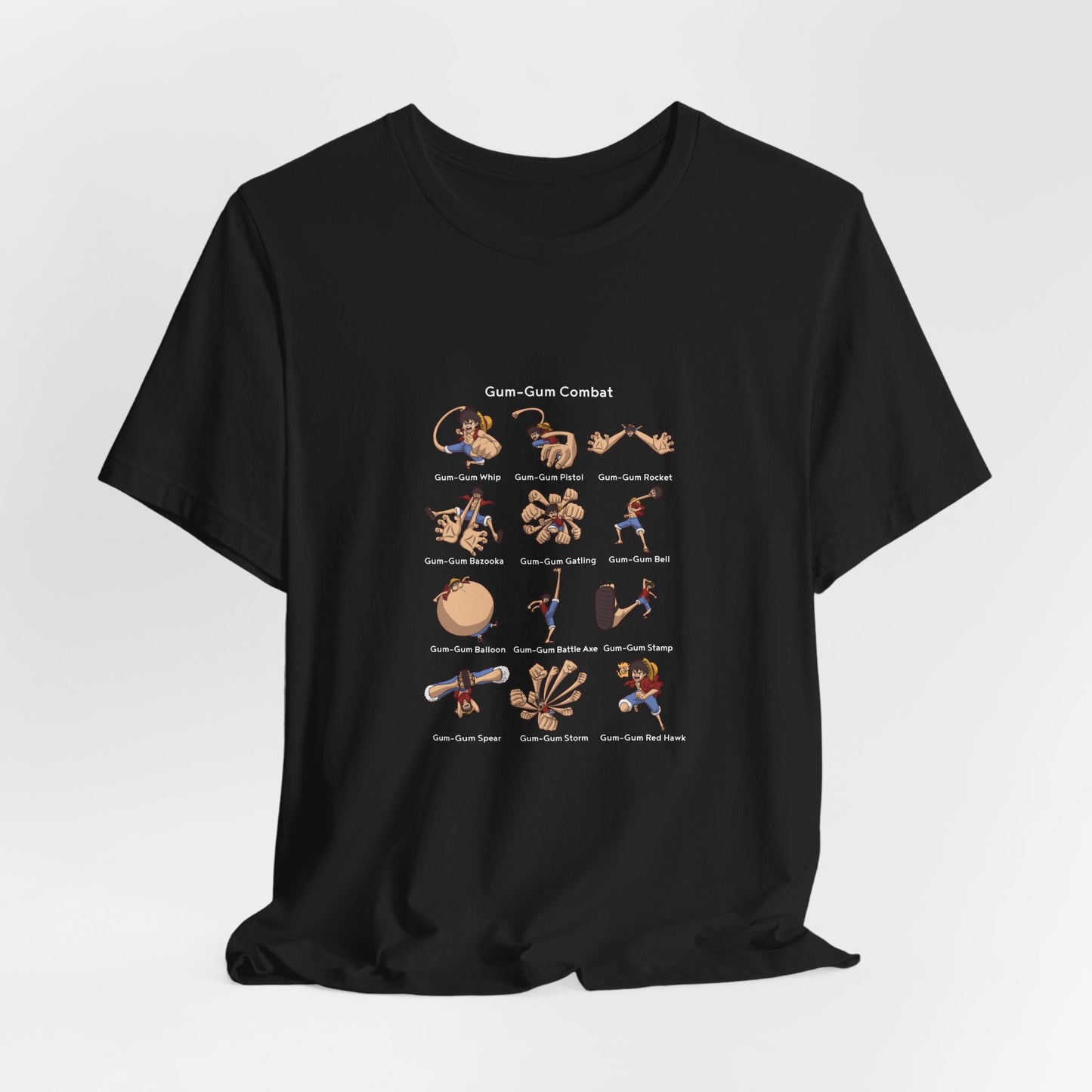 Gum-Gum Combat Moves - One Piece-T-Shirt