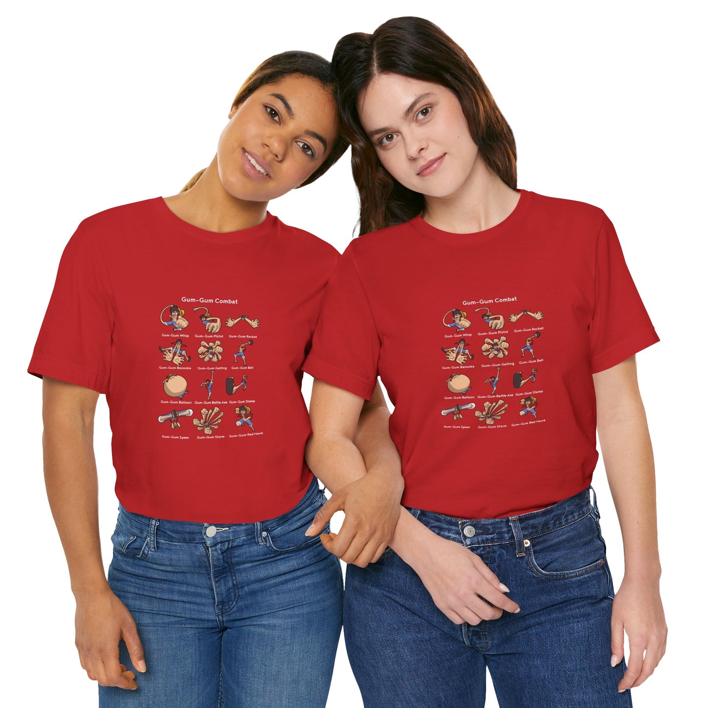 Gum-Gum Combat Moves - One Piece-T-Shirt