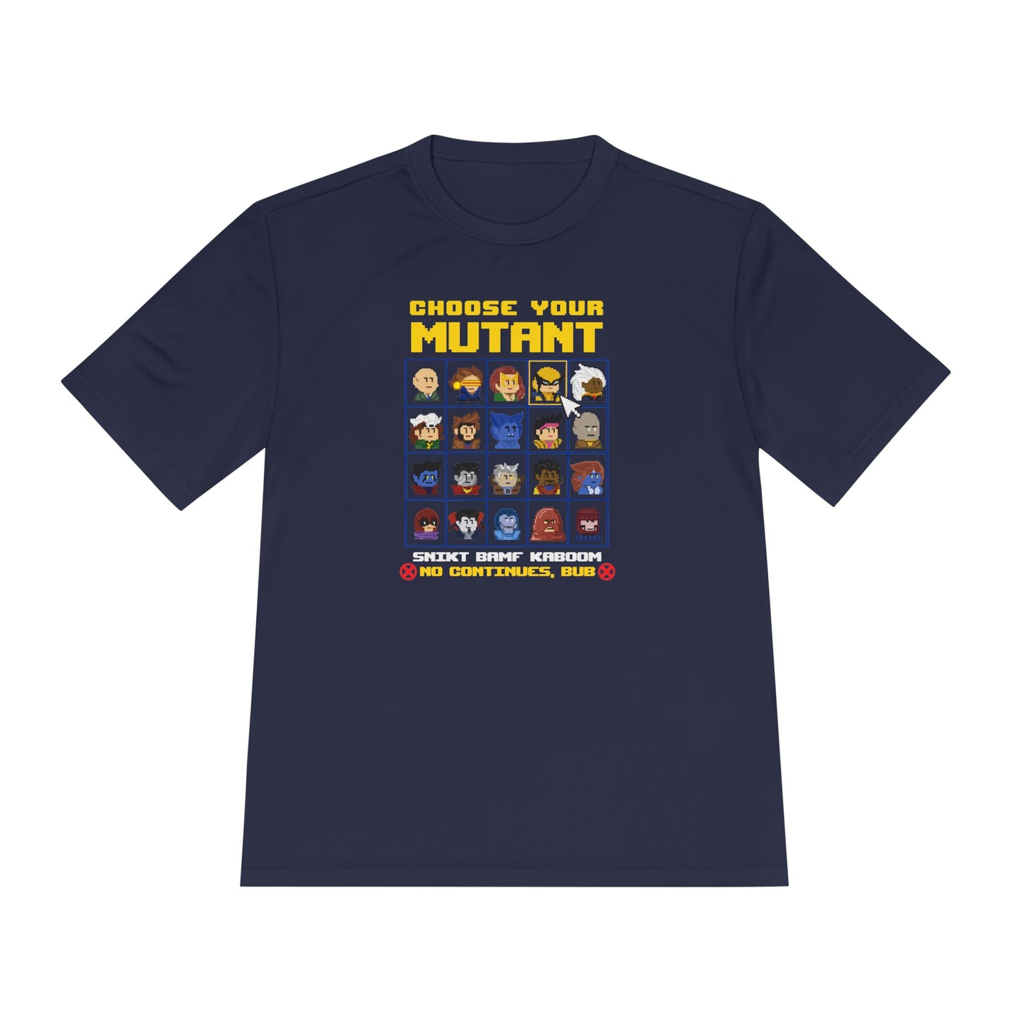 Choose Your Mutant Tee — X-MEN Vintage Video Game Mutant Character T-Shirt