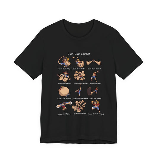 Gum-Gum Combat Moves - One Piece-T-Shirt