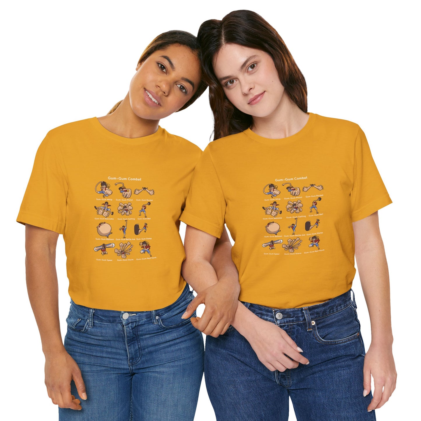 Gum-Gum Combat Moves - One Piece-T-Shirt