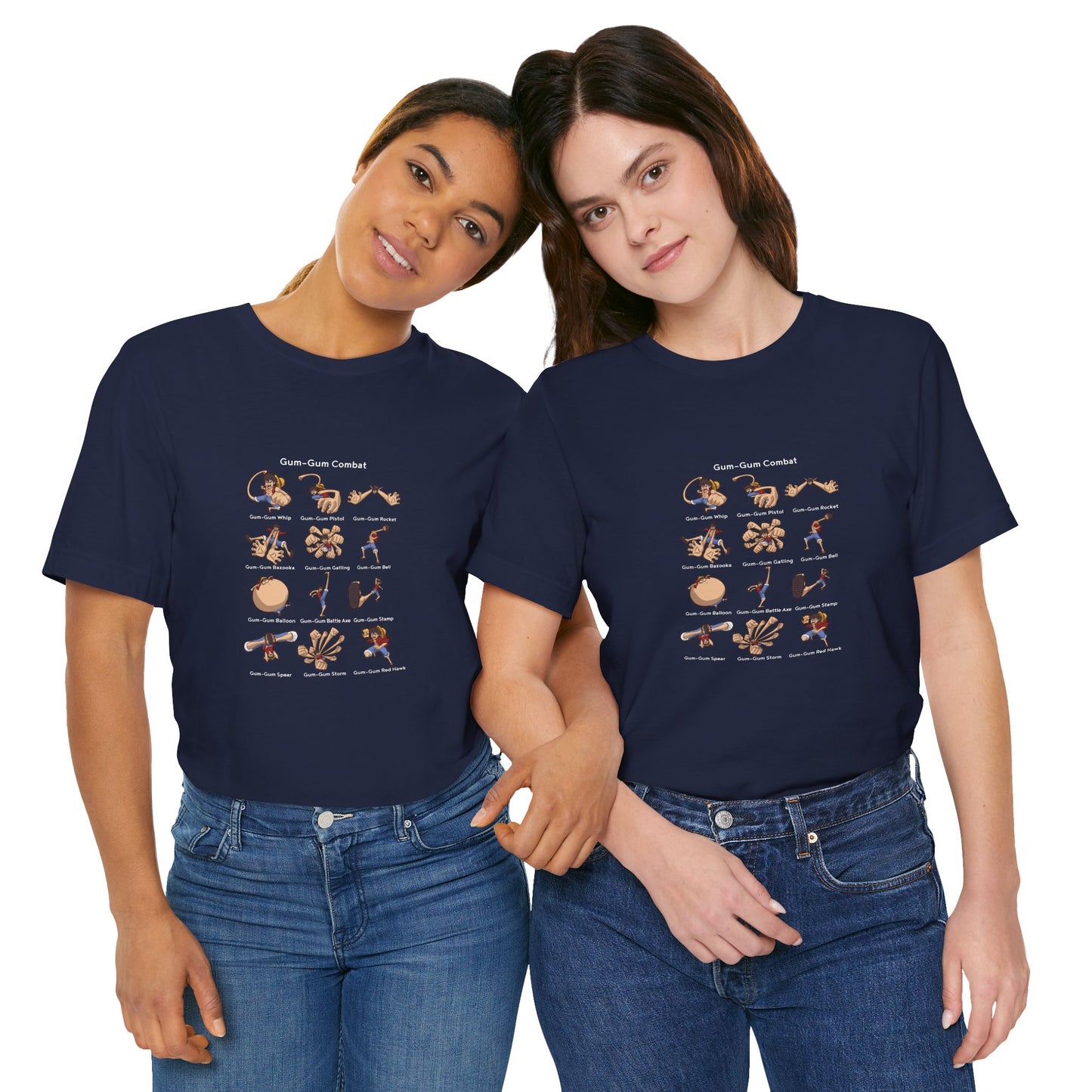 Gum-Gum Combat Moves - One Piece-T-Shirt