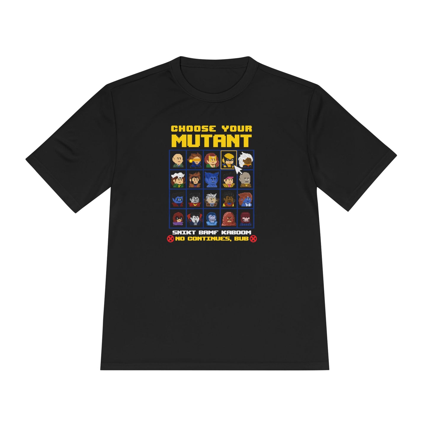 Choose Your Mutant Tee — X-MEN Vintage Video Game Mutant Character T-Shirt